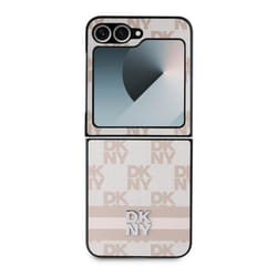 Coque - DKNY - Galaxy Z Flip6 - Élégante - Motifs à Carreaux et à Rayures - Antidérapante
