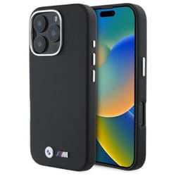 Coque - BMW - M Series - iPhone 16 Pro Max - Noir - Protection Kevlar - Logo Métal