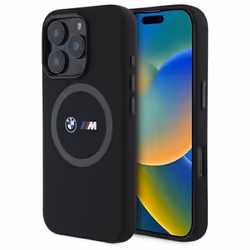 Coque - BMW - M Series - Silicone - MagSafe - iPhone 16 Pro 6.3 Noir