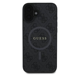 Coque de Protection pour iPhone 16 MagSafe Imprimé 4G Guess Noir