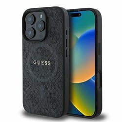 Coque - GUESS - 4G Ring Classic Logo - MagSafe - iPhone 16 Pro - Noir