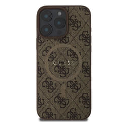 Coque de Protection pour iPhone 16 Pro Max MagSafe Imprimé 4G Guess Marron