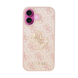 Coque pour iPhone 16 Plus - Guess Hardcase 4G Big Logo (GUHCP16M4GMGPI) - Rose