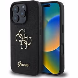 Coque - GUESS - iPhone 16 Pro Max - Glitter - Métal - Protection Chocs et Rayures