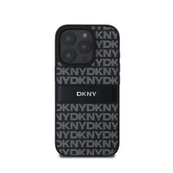 Coque - DKNY - iPhone 16 Pro Max - Motif Rayé - Protection Chocs - Logo Métallisé