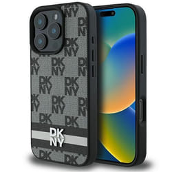 Coque pour iPhone 16 Pro Max - DKNY - DKHCP16XPCPTSSK - Cuir rigide - Design à carreaux - Protection optimale