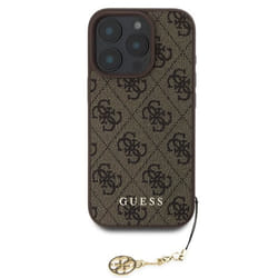 Coque Arrière pour iPhone 16 Pro Imprimé 4G Guess Marron