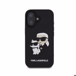 Coque - Karl Lagerfeld - iPhone 16 Plus - 3D Karl et Choupette - Antidérapante - Protection renforcée