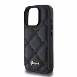 Coque - GUESS - iPhone 16 Pro - Matelassé - Noir - Protection durable