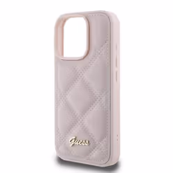 Coque - Guess - iPhone 16 Pro - Matelassé - Rose - Protection Durable