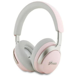 Casque supra-auriculaire sans fil Bluetooth Guess Metal Script Logo avec ANC et ENC (rose)