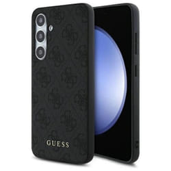 Coque Guess 4G Metal Gold Logo pour Samsung Galaxy S24 FE (gris)
