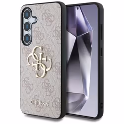 Coque telephone - bumper telephone Guess - GUHCS25M4GMGPI - Coque Big 4G Logo Classic pour Samsung Galaxy S25 Plus Rose
