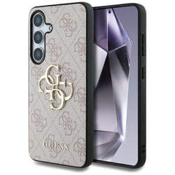 Coque telephone - bumper telephone Guess - GUHCS25M4GMGPI - Coque Big 4G Logo Classic pour Samsung Galaxy S25 Plus Rose