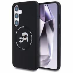 Coque Téléphone - Karl Lagerfeld - Samsung Galaxy S25 - Silicone Souple - Design Choupette - Compatible MagSafe