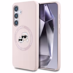 Coque pour téléphone - Karl Lagerfeld - Samsung Galaxy S25 Plus - Rose - Élégante - Robuste