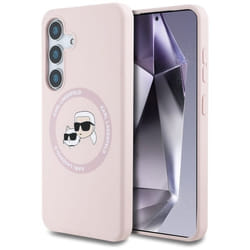 Coque pour téléphone - Karl Lagerfeld - Samsung Galaxy S25 Plus - Rose - Élégante - Robuste