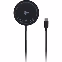 Samsung Chargeur sans fil noir 2-en-1 (smartphone / Buds) 15W, Intérieure, USB, Recharge sans fil, Noir