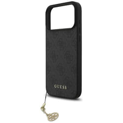 Guess 4G Charms Case for iPhone 17 Pro Max 6.9 Tone on Tone Grey - GUHMP17XGF4GCK