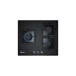 Plaque au gaz Balay 3ETG663HB. 60 cm 60 cm Noir Verre (3 Feux à gaz) - TU
