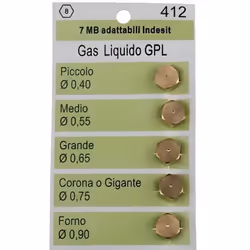 Gicleurs butane universel glp 7 mb pour Four, cuisinière INDESIT, ARISTON HOTPOINT, INDESIT, SCHOLTES, WHIRLPOOL Kit gicleur ...