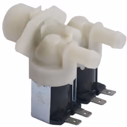 Électrovanne 2 voies pour Lave-linge VESTEL, DAEWOO, CONTINENTAL EDISON, VALBERG, FAR, HAIER, PROLINE, SMEG, ESSENTIEL B, SHA ...