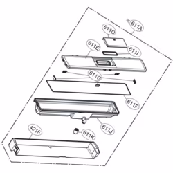 Réservoir à eau REP7RE 611j pour Réfrigérateur, congélateur LG MJM63364801 Appareils compatibles : [FRIGO, RÉFRIGÉRATEUR, CON ...