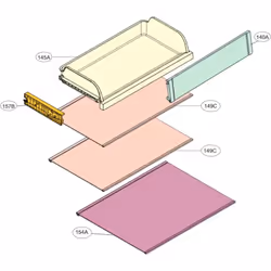 Clayette en verre repère 149C pour Réfrigérateur, congélateur LG AHT75334815 Appareils compatibles : [FRIGO, RÉFRIGÉRATEUR, C ...