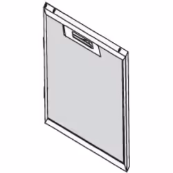 Filtre métal pour Hotte ROSIERES, CANDY, HOOVER 49022872 Appareils compatibles : [HOTTE ROSIERES: ] RHE628PN, RHE628RB, RHE62 ...