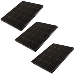 Lot de trois filtres charbon 235X190X10 mm Hotte 33005521 ELECTROLUX AEG ARTHUR MARTIN ELECTROLUX FAURE PROGRESS BEST
