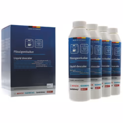 Lot de 4 détartrants liquide multi usage 250 ml pour Cafetière, Machine à Café BOSCH, SIEMENS, NEFF, GAGGENAU 00312013, 31201 ...