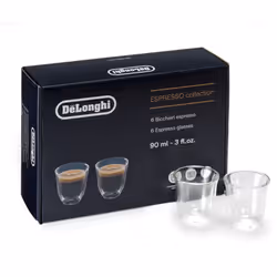 Lot de 6 tasses Essential Collections DLSC300 pour Cafetière, Expresso DELONGHI, KENWOOD, BRAUN, NESPRESSO, PRIVILEG, SUPERCA ...