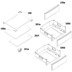 Panier de congélation supérieur (160D)