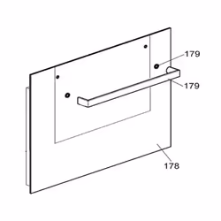 Vitre extérieure (repère 178) pour Four, cuisinière CANDY Dimensions : 595x468 mm 42831371 Appareils compatibles : [FOUR, CUI ...