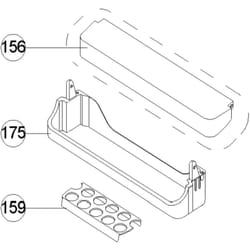 Couvercle de balconnet supérieur ( repère 156 )