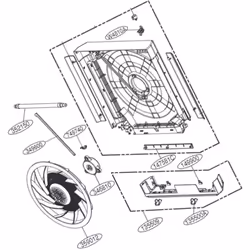 Moteur de ventilateur pour Climatiseur LG EAU62004004 Appareils compatibles : [CLIMATISEUR LG: ] G09WL, G12WL BB4369889