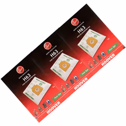 Lot de 3 boites de 4 sacs H63 pour Aspirateur HOOVER 35602585 Appareils compatibles : [ASPIRATEUR HOOVER: ] CP70/CP40021, TRT ...