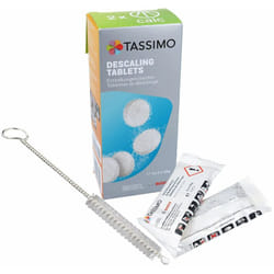 Lot de 4 pastilles détartrantes avec brosse de nettoyage