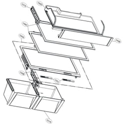 Dessus de bac à légumes repère 155A 752X436 mm