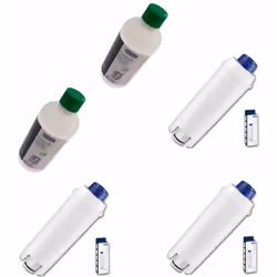 Lot de 3 filtres + 2 détartrants pour Cafetière, Expresso DELONGHI 5513292811, 5513296041 Appareils compatibles : [CAFETIÈRE, ...