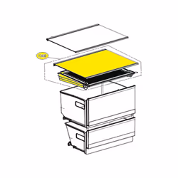 Clayette pour Réfrigérateur, congélateur LG AHT74973834 Appareils compatibles : [FRIGO, RÉFRIGÉRATEUR, CONGÉLATEUR LG: ] GLT7 ...