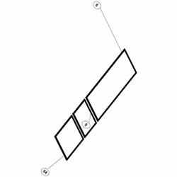 Joint de porte (partie congélateur) pour Réfrigérateur, congélateur HAIER 0060829121A, 49046015 Appareils compatibles : [FRIG ...