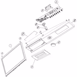 Bandeau de commande pour Lave-linge BEKO 2471409129 Appareils compatibles : [MACHINE À LAVER, LAVE-LINGE BEKO: ] WTS8201WDOS  ...