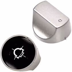 Lot de 2 boutons inox d'origine pour Four, cuisinière ARISTON HOTPOINT, WHIRLPOOL, VEDETTE C00298879 Appareils compatibles : ...
