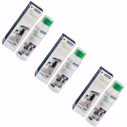 Lot de 3 Eco multiclean nettoyant DLSC550(remplace SER3013) pour Cafetière, Expresso DELONGHI 5513281861, SER3013 Appareils c ...