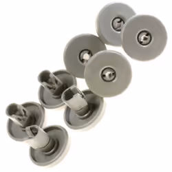 Lot de 8 roulettes panier inférieur d'origine pour Lave-vaisselle ELECTROLUX, AEG 50286965004 Appareils compatibles : [LAVE-V ...