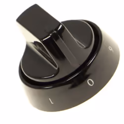 Bouton noir pour Four, cuisinière INDESIT 488000495191, C00495191 Appareils compatibles : [FOUR, CUISINIÈRE INDESIT: ] I6VMH2 ...