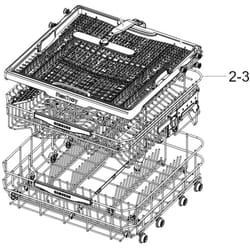 Panier supérieur (repère 2-3) d'origine