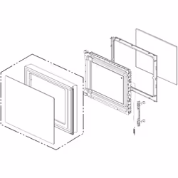 Porte complete pour Four micro-ondes LG ADC75446504 Appareils compatibles : [FOUR MICRO-ONDES LG: ] MH6535GDR, MS2535GDR BB43 ...