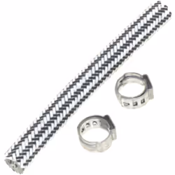 Tuyau + 2 colliers pour Centrale vapeur CALOR CS-00144704 Appareils compatibles : [CENTRALE VAPEUR, FER À REPASSER CALOR: ] G ...
